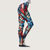 Patriottisch Glas in lood Leggings (Rechts)