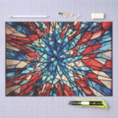 Patriottisch Glas in lood Tissuepapier (Craft)