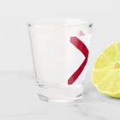 Patriottisch glas met vlag van Alabama, Verenigde  (Links)