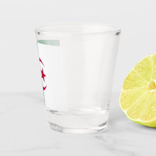 Patriottisch glas met vlag van Algerije (Rechts)