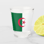 Patriottisch glas met vlag van Algerije (Voorkant)
