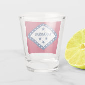Patriottisch glas met vlag van Arkansas, Verenigde (Achterkant)