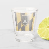 Patriottisch glas met vlag van Baltimore (Achterkant)