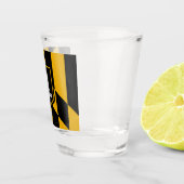 Patriottisch glas met vlag van Baltimore (Rechts)
