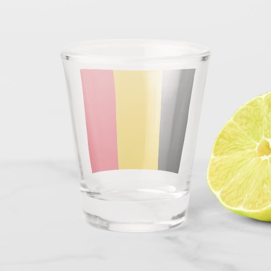 Patriottisch glas met vlag van België (Achterkant)