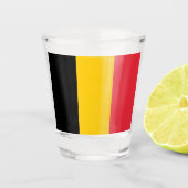 Patriottisch glas met vlag van België (Voorkant)