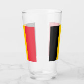 Patriottisch glas met vlag van België (Rechts)