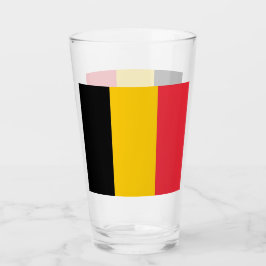 Patriottisch glas met vlag van België