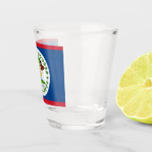 Patriottisch glas met vlag van Belize (Rechts)
