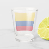 Patriottisch glas met vlag van Colombia (Achterkant)