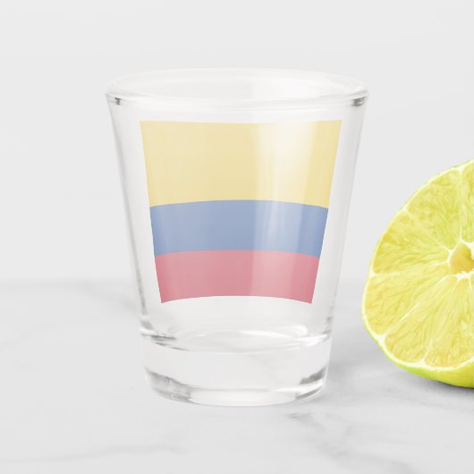 Patriottisch glas met vlag van Colombia (Achterkant)