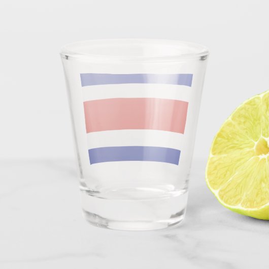Patriottisch glas met vlag van Costa Rica (Achterkant)