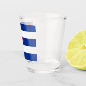 Patriottisch glas met vlag van Cuba (Rechts)