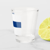 Patriottisch glas met vlag van Finland (Rechts)