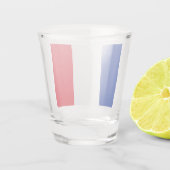 Patriottisch glas met vlag van Frankrijk (Achterkant)