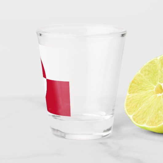 Patriottisch glas met vlag van Groenland (Rechts)