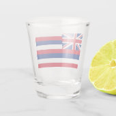 Patriottisch glas met vlag van Hawaï, Verenigde St (Achterkant)