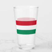 Patriottisch glas met vlag van Hongarije (Achterkant)