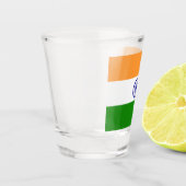 Patriottisch glas met vlag van India (Links)