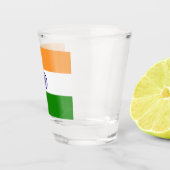Patriottisch glas met vlag van India (Rechts)