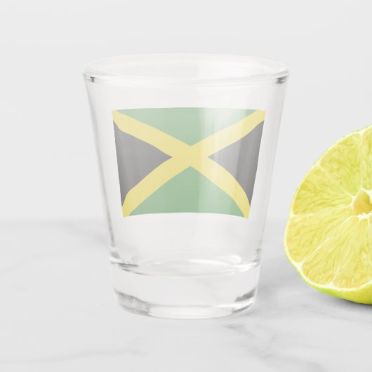 Patriottisch glas met vlag van Jamaica (Achterkant)