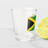 Patriottisch glas met vlag van Jamaica (Links)