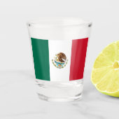 Patriottisch glas met vlag van Mexico (Voorkant)
