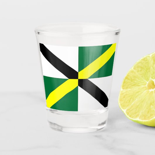 Patriottisch glas met vlag van Monterey (Voorkant)