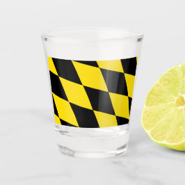 Patriottisch glas met vlag van München