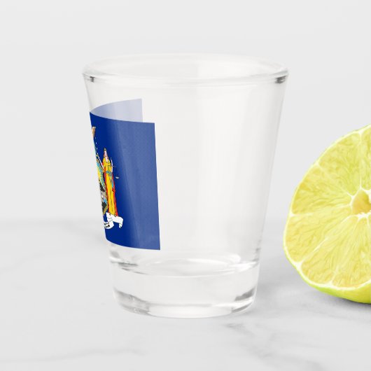 Patriottisch glas met vlag van New York (Rechts)