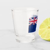 Patriottisch glas met vlag van Nieuw-Zeeland (Links)