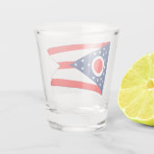 Patriottisch glas met vlag van Ohio (Achterkant)