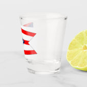 Patriottisch glas met vlag van Ohio (Rechts)
