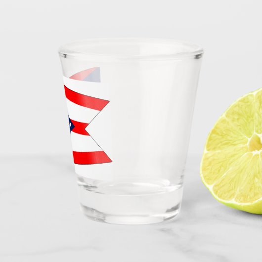 Patriottisch glas met vlag van Ohio (Rechts)