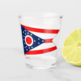 Patriottisch glas met vlag van Ohio