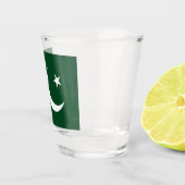 Patriottisch glas met vlag van Pakistan (Rechts)