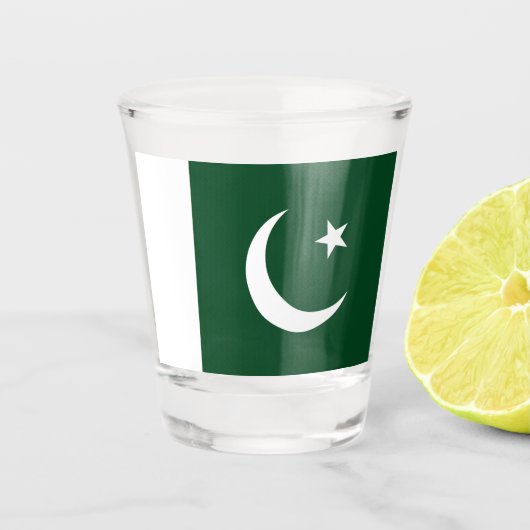 Patriottisch glas met vlag van Pakistan (Voorkant)