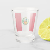 Patriottisch glas met vlag van Peru (Achterkant)