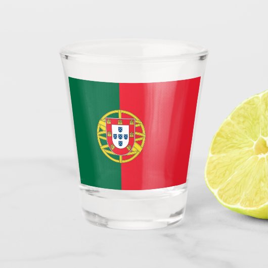 Patriottisch glas met vlag van Portugal (Voorkant)