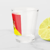 Patriottisch glas met vlag van Sicilië, Italië (Rechts)