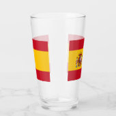 Patriottisch glas met vlag van Spanje (Rechts)