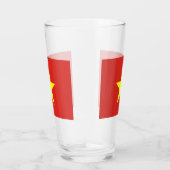 Patriottisch glas met vlag van Vietnam (Rechts)