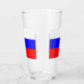 Patriottisch glazen beker met Russische vlag (Rechts)