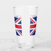 Patriottisch glazen beker met vlag van het Verenig (Rechts)