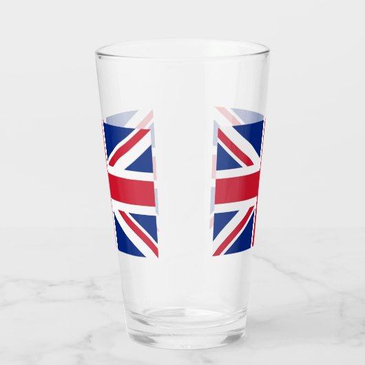 Patriottisch glazen beker met vlag van het Verenig (Rechts)