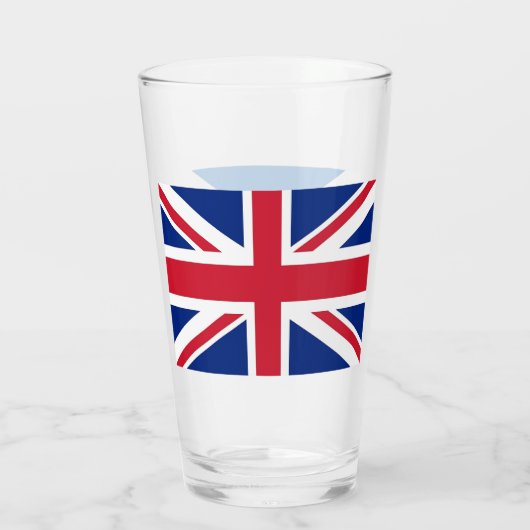 Patriottisch glazen beker met vlag van Schotland (Achterkant)