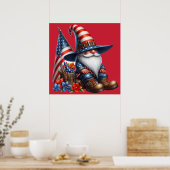 patriottisch gnoom-Poster Poster (Keuken)
