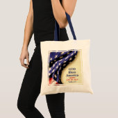 Patriottisch GOD BLESS AMERICA Tote Bag (Voorkant (product))
