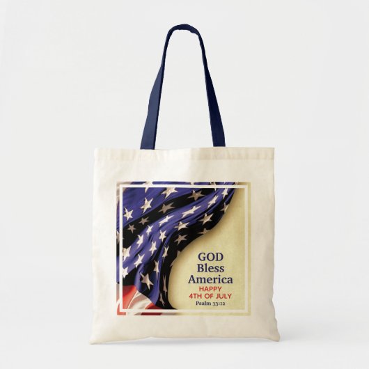 Patriottisch GOD BLESS AMERICA Tote Bag (Voorkant)