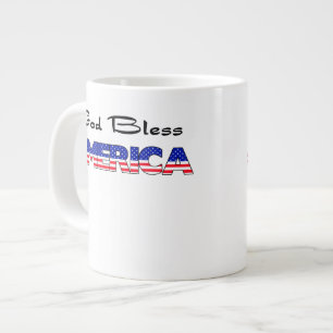 Patriottisch God zegene Amerika Grote Koffiekop